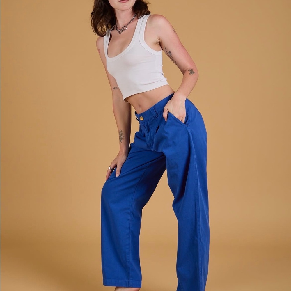 Big Bud Press Vibrant Blue Women's Trousers - for sale or trade